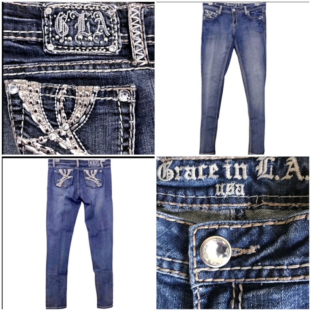 Grace in LA Jeans Emblazed with Gild